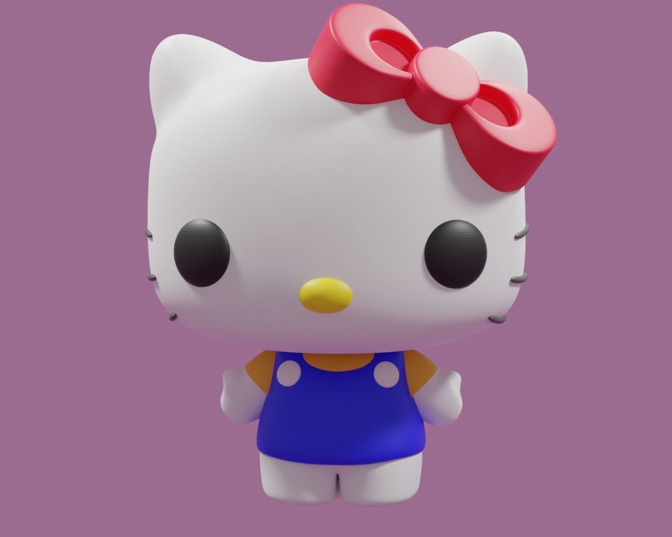 Hello Kitty Funko Pop 3D print model_5