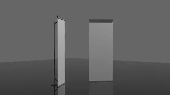 banner stand Free 3D model