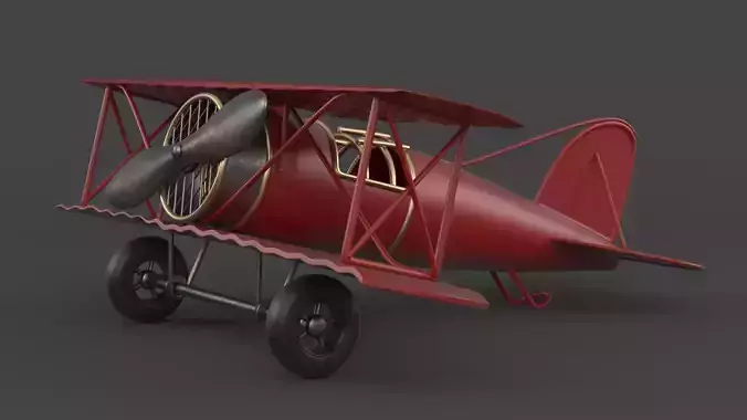 Vintage Airplane 3D model