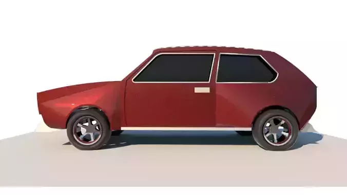 Yugo car 3d model 