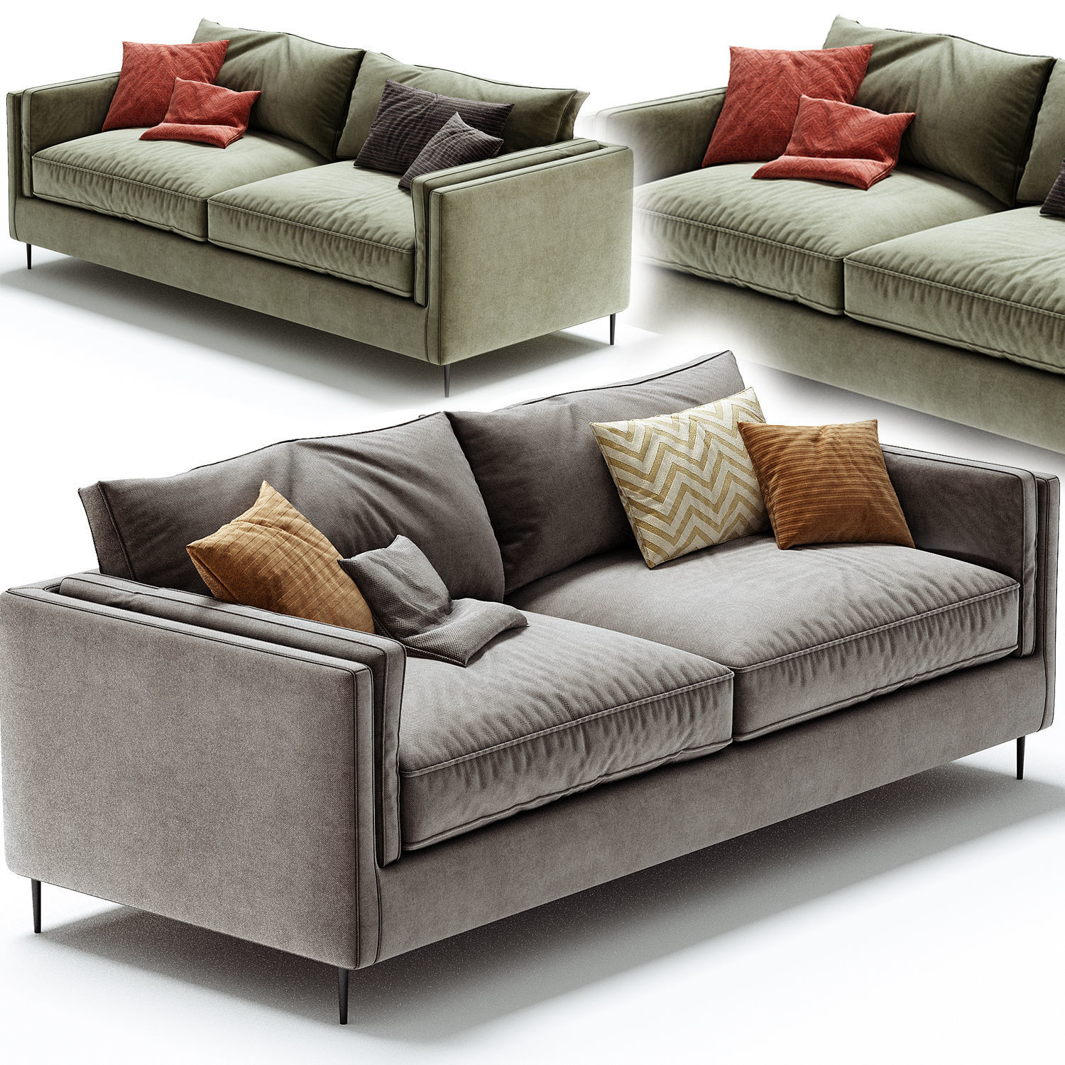 Emery Sofa Sapphire Birch 3D model_2