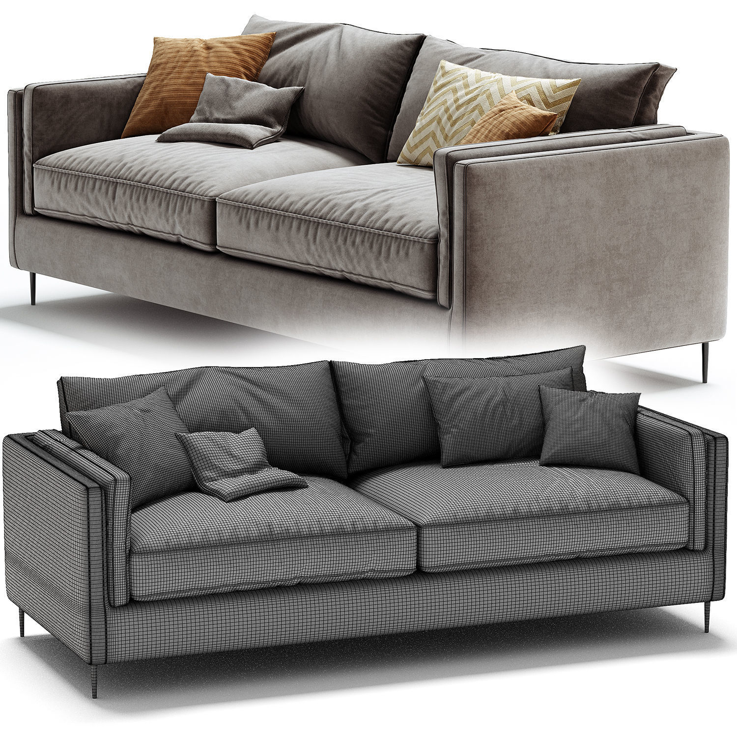 Emery Sofa Sapphire Birch 3D model_4