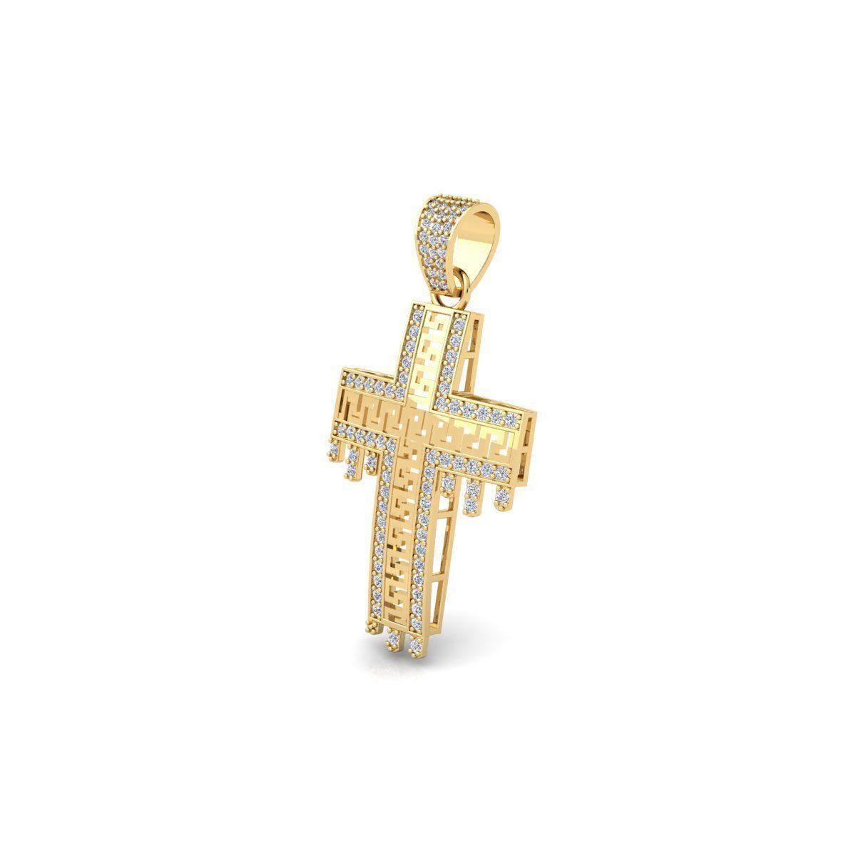 Drip Hip Hop Pendent 3d Model and Render  3D print model_7
