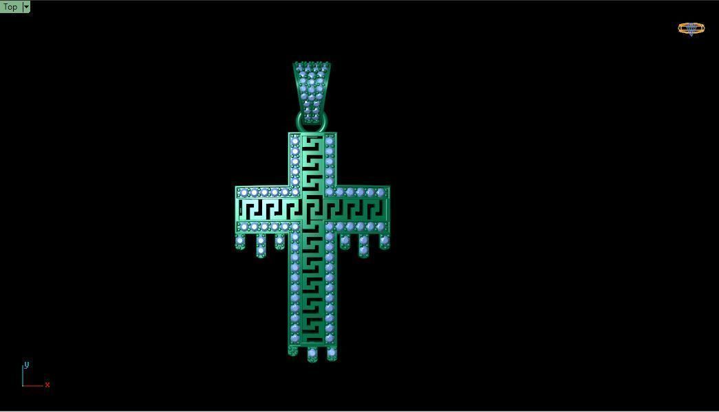 Drip Hip Hop Pendent 3d Model and Render  3D print model_14