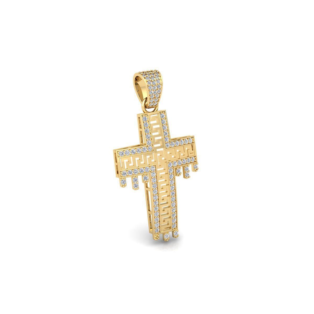 Drip Hip Hop Pendent 3d Model and Render  3D print model_3