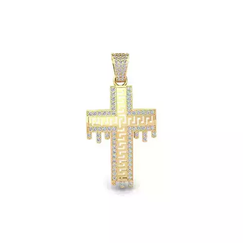 Drip Hip Hop Pendent 3d Model and Render  3D print model
