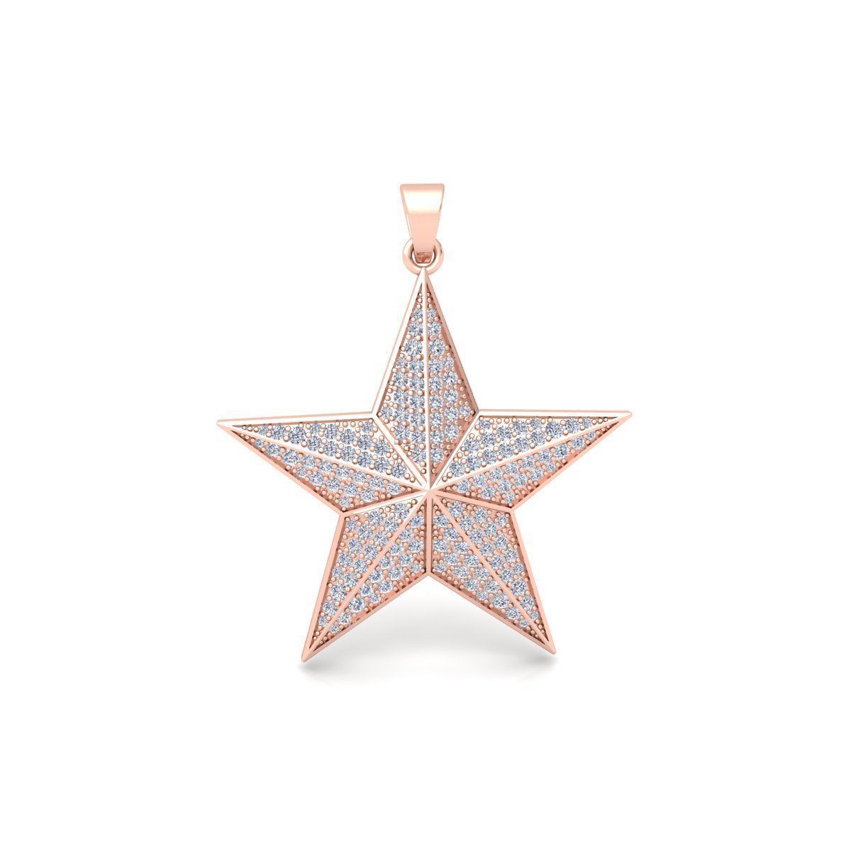 Start Pendent 3d Model and Render  3D print model_1