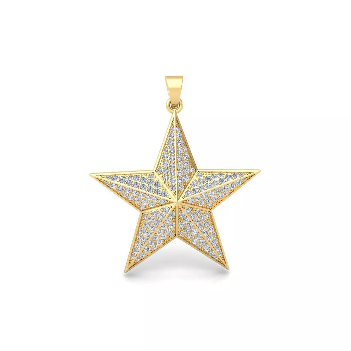 Start Pendent 3d Model and Render  3D print model_0