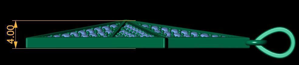 Start Pendent 3d Model and Render  3D print model_12