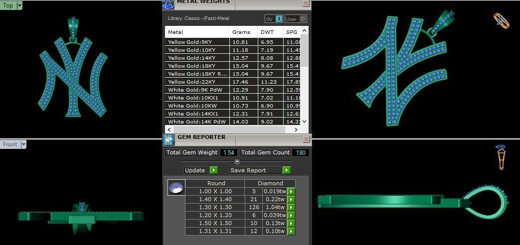 N Y pendent 3d Model and Render Detail 3D print model_10
