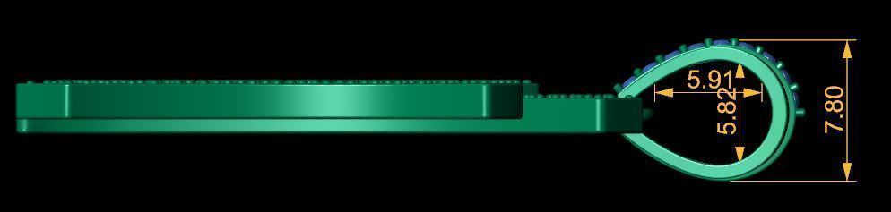 N Y pendent 3d Model and Render Detail 3D print model_11