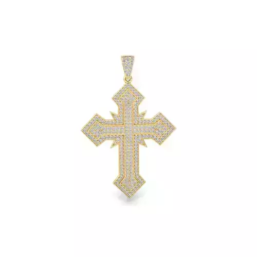 Cross Pendent 3d Model and Render 