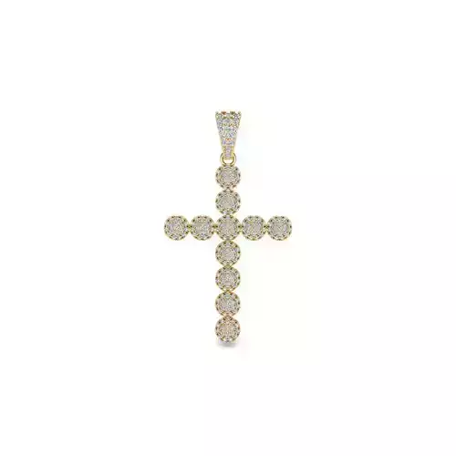 Ball Cross Pendent 3d Model and Render