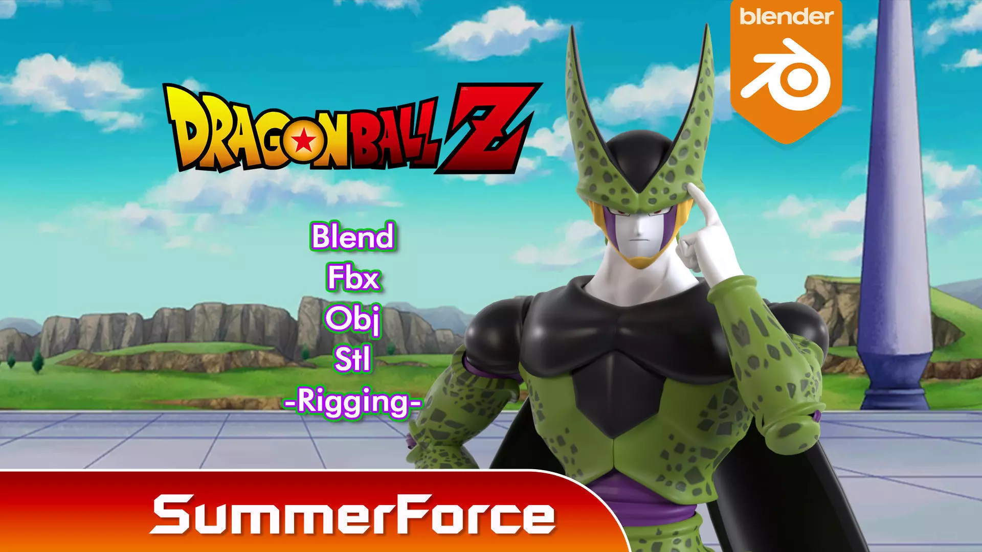 Cell Final Form - Dragonball 3D model_0
