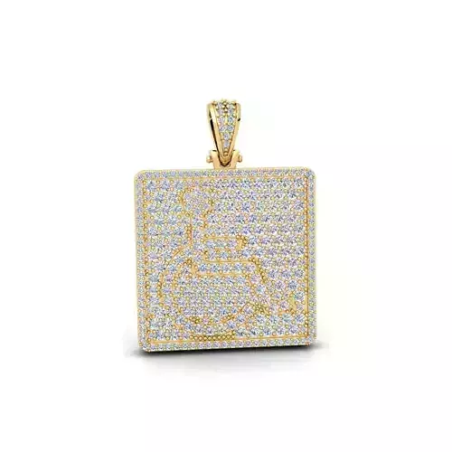 Fancy Pendent 3d Model And Render Detail