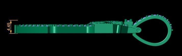 Fancy Gun Pendent 3d Model and Render Detail 3D print model_12