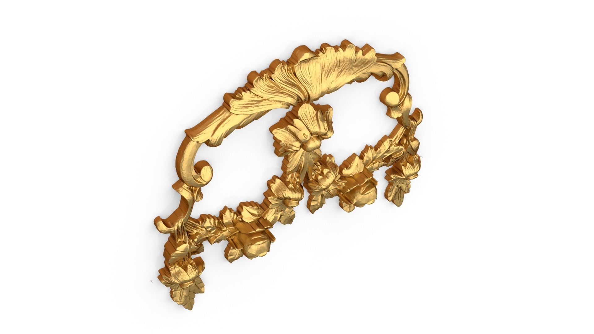 Classic carved decor ornament 363 3D model_5