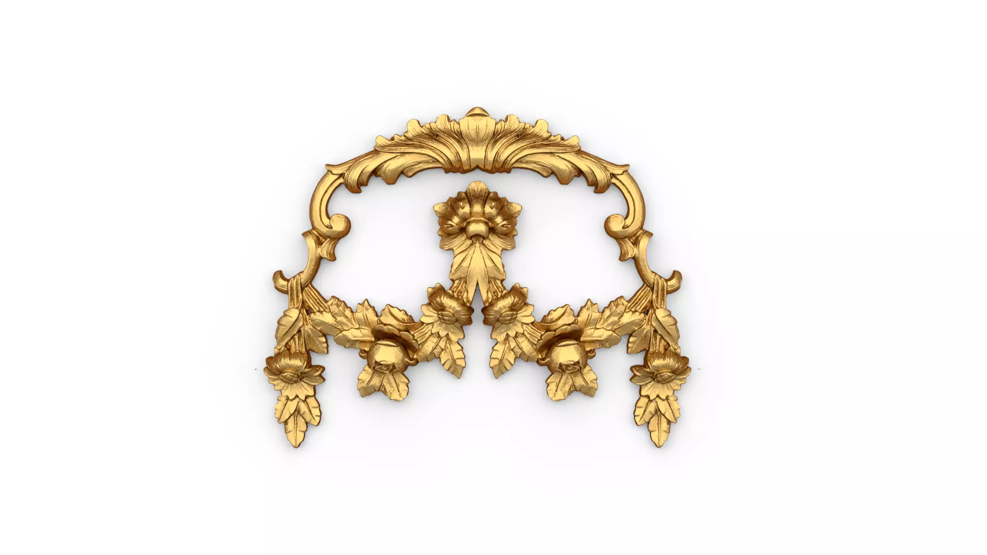 Classic carved decor ornament 363 3D model_0