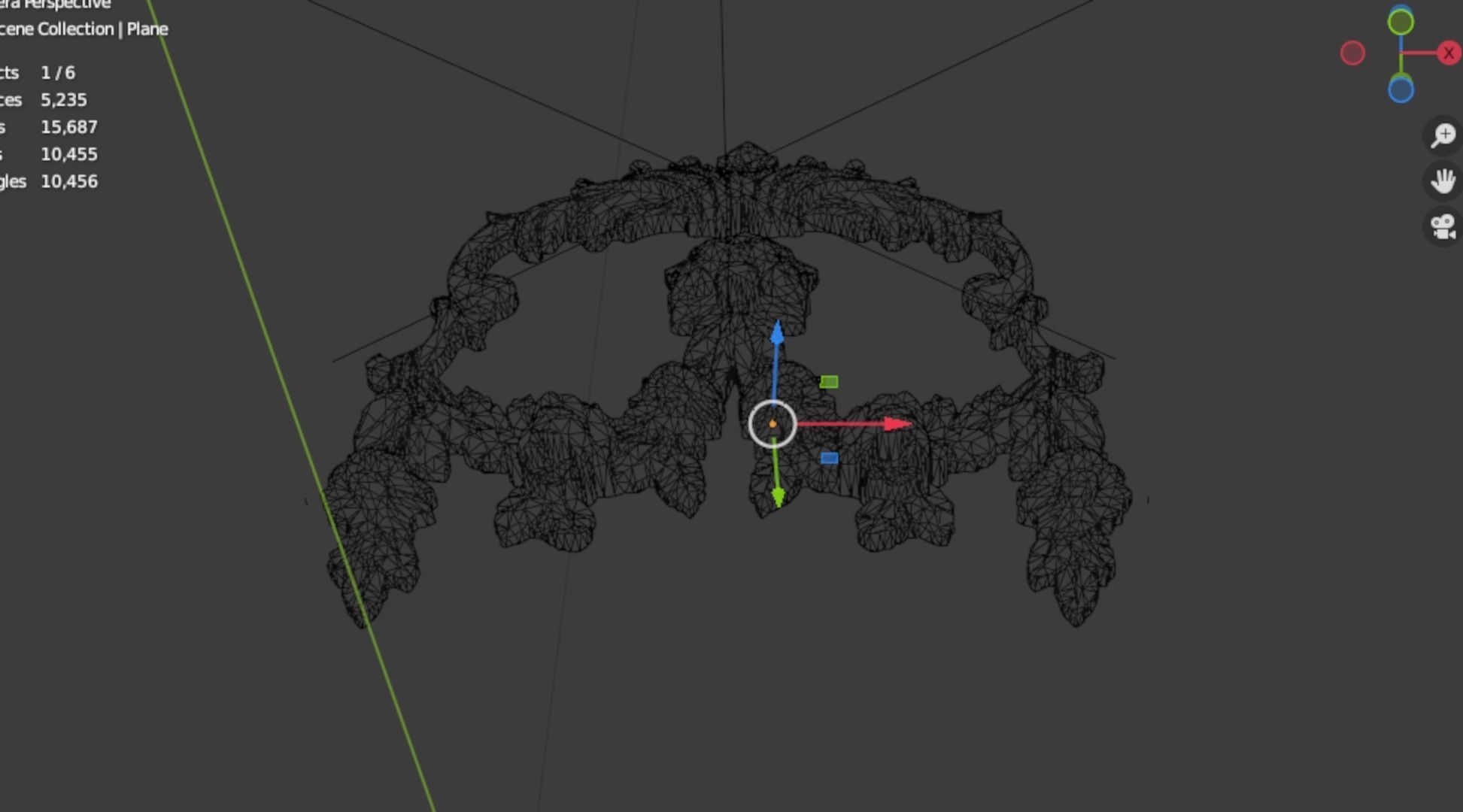 Classic carved decor ornament 363 3D model_7