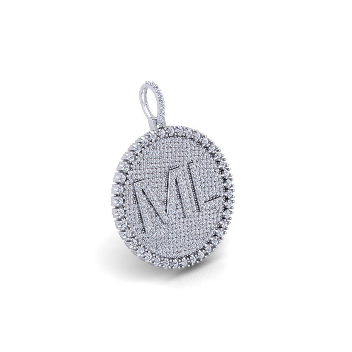 Round Pendent 3d Model and Render 3D print model_5