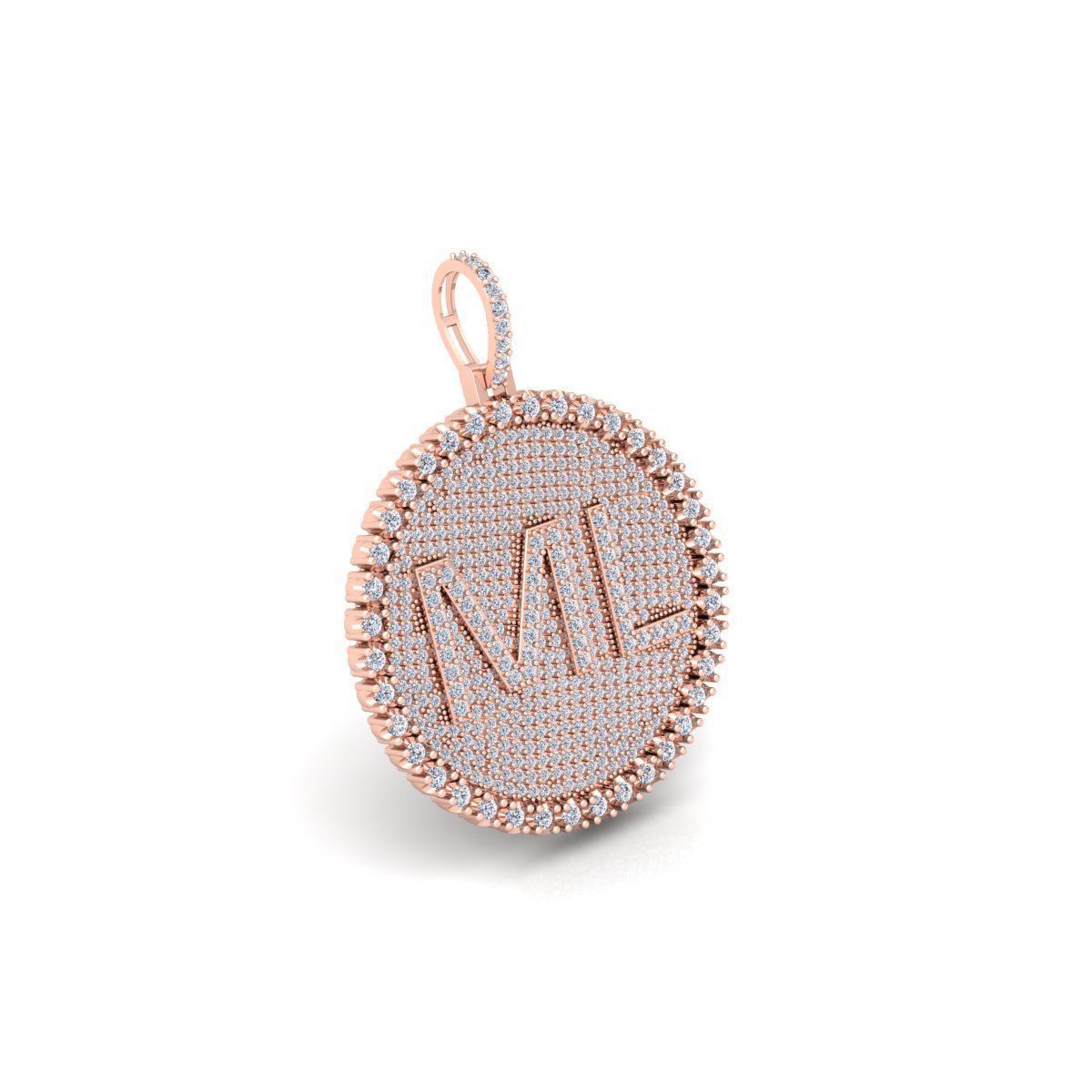 Round Pendent 3d Model and Render 3D print model_4