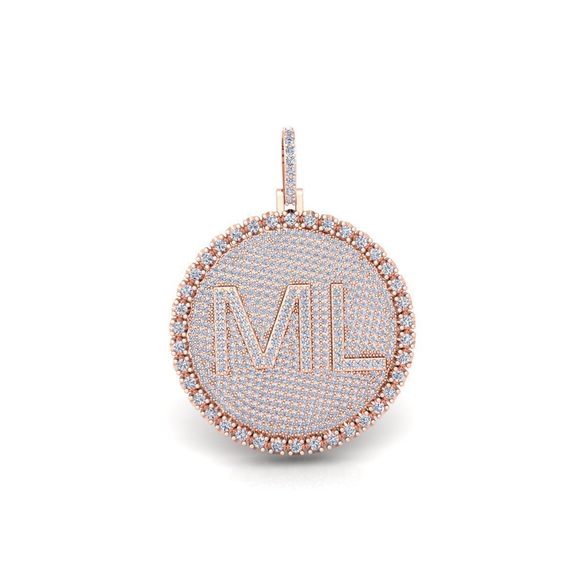 Round Pendent 3d Model and Render 3D print model_1