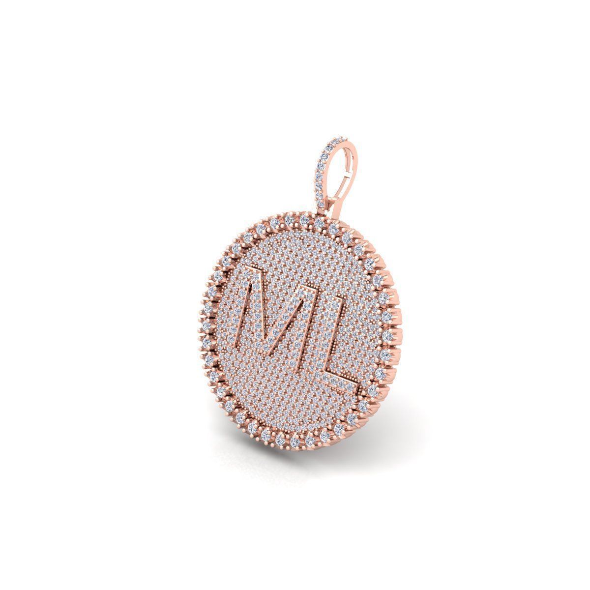 Round Pendent 3d Model and Render 3D print model_7