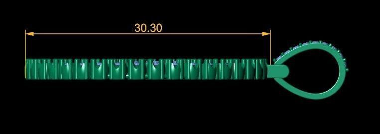 Round Pendent 3d Model and Render 3D print model_12