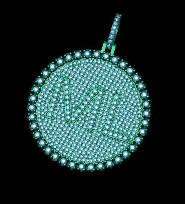 Round Pendent 3d Model and Render 3D print model_9