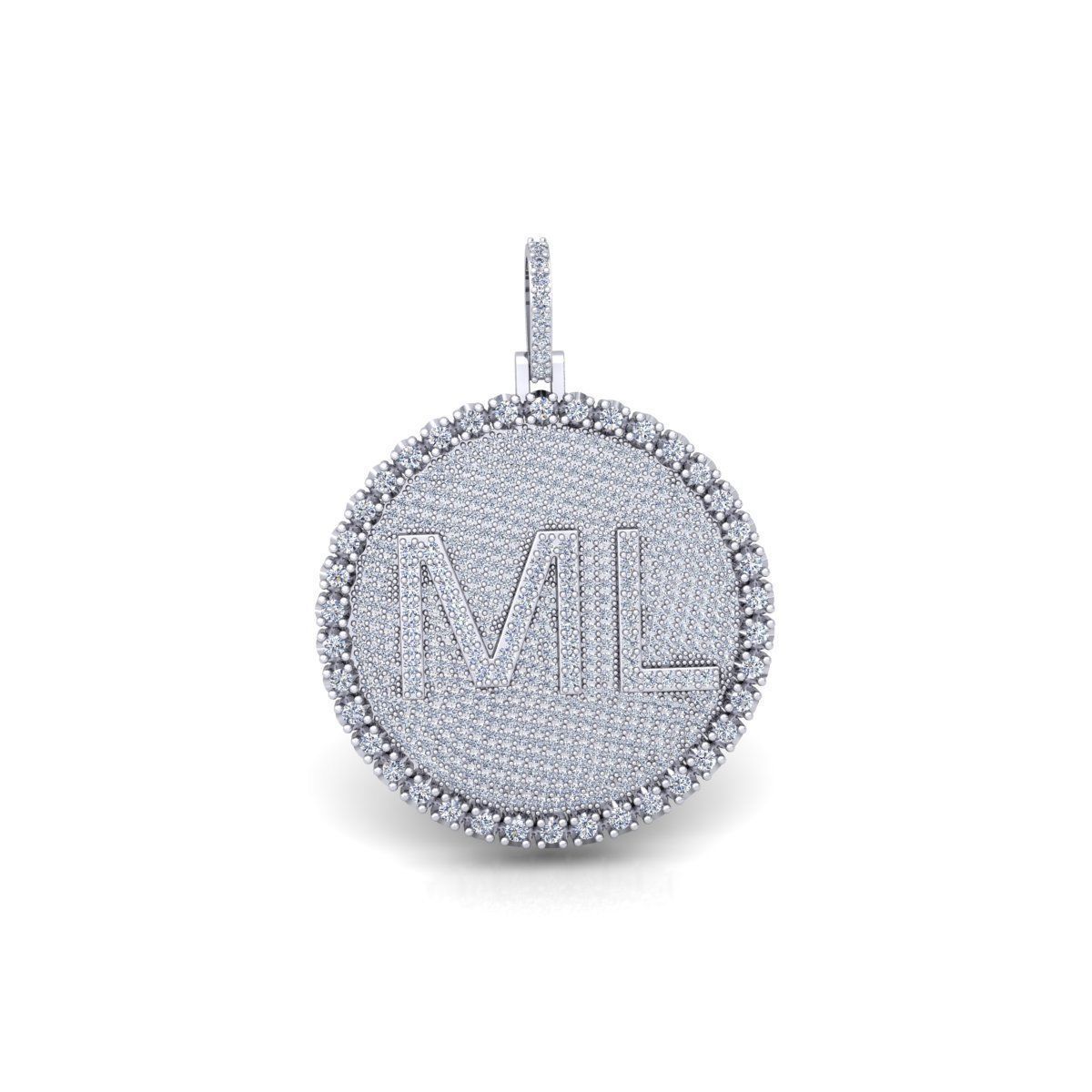 Round Pendent 3d Model and Render 3D print model_2