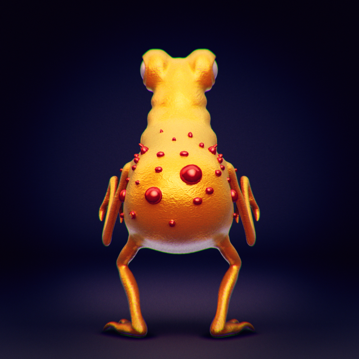Bacteria 2 rigged 3D model_3