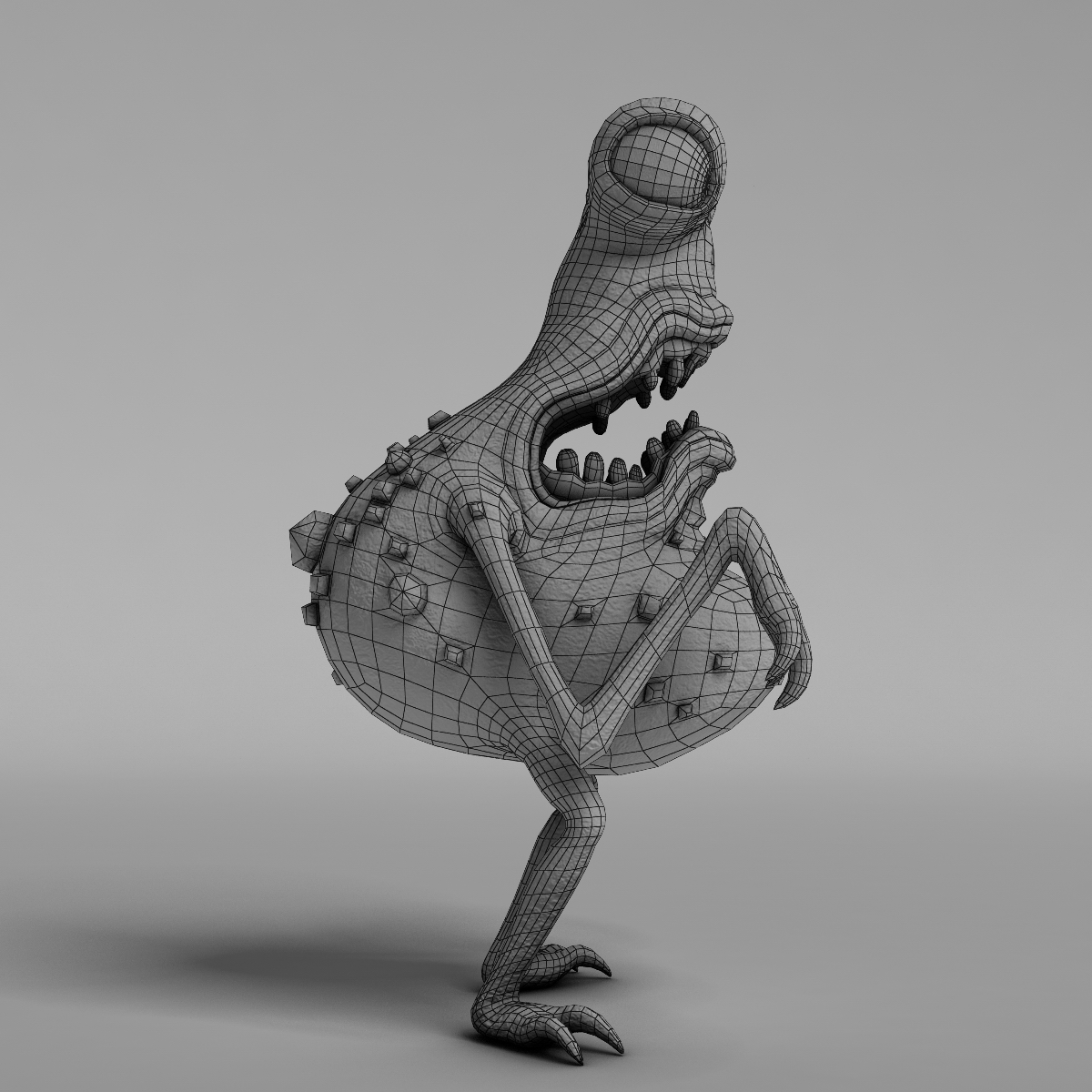 Bacteria 2 rigged 3D model_9