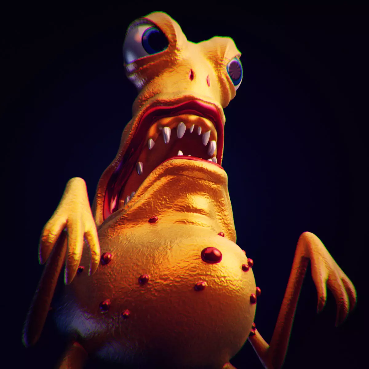 Bacteria 2 rigged 3D model_0