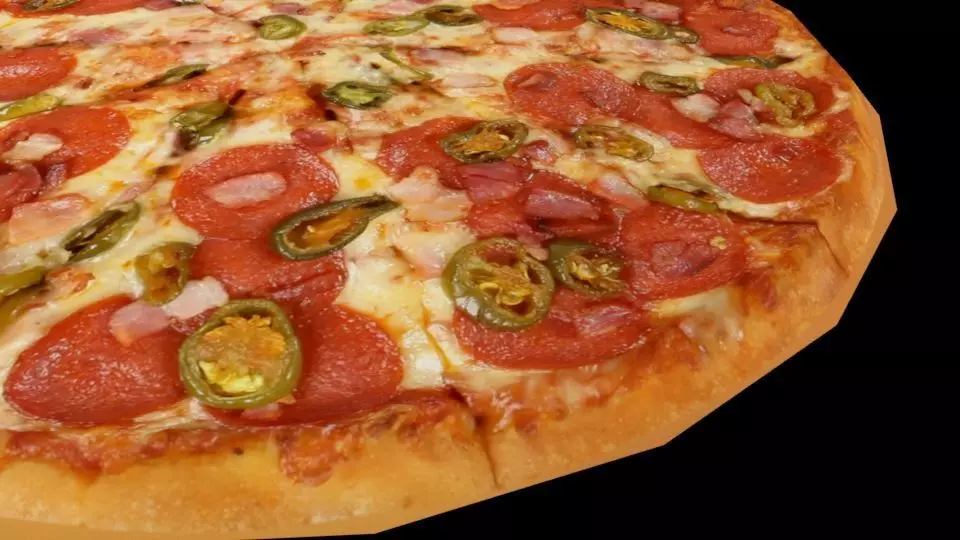 Pizza Low-poly 3D model