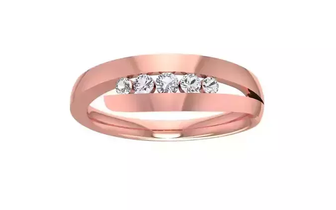 Women Wedding Band 3dm STL OBJ FBX Render Details