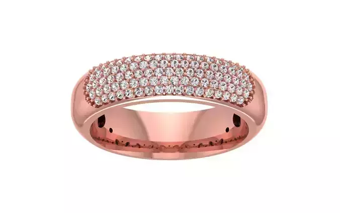 Women Wedding Band 3dm STL OBJ FBX Render Details