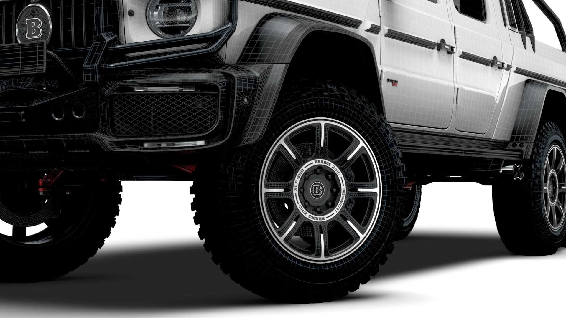 Brabus XLP 800 6x6 Adventure 2023 3D model_25
