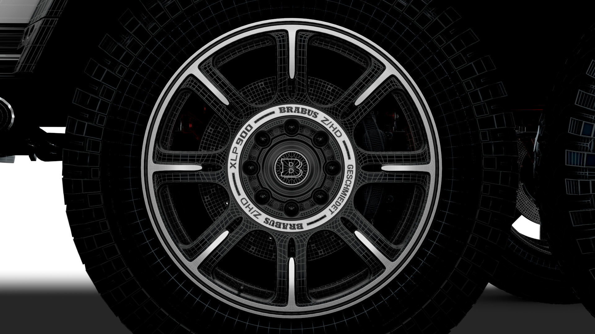 Brabus XLP 800 6x6 Adventure 2023 3D model_23