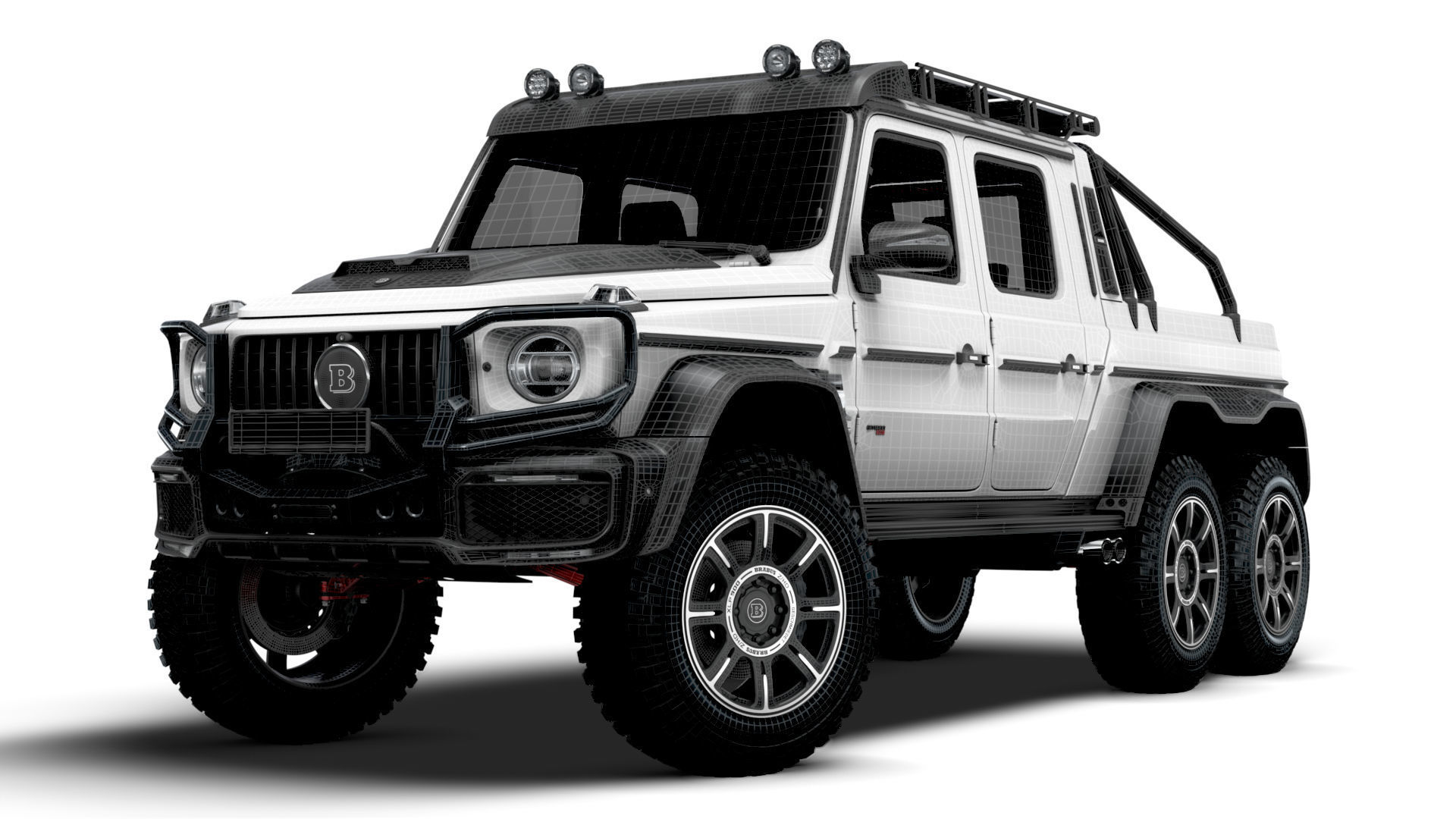 Brabus XLP 800 6x6 Adventure 2023 3D model_22