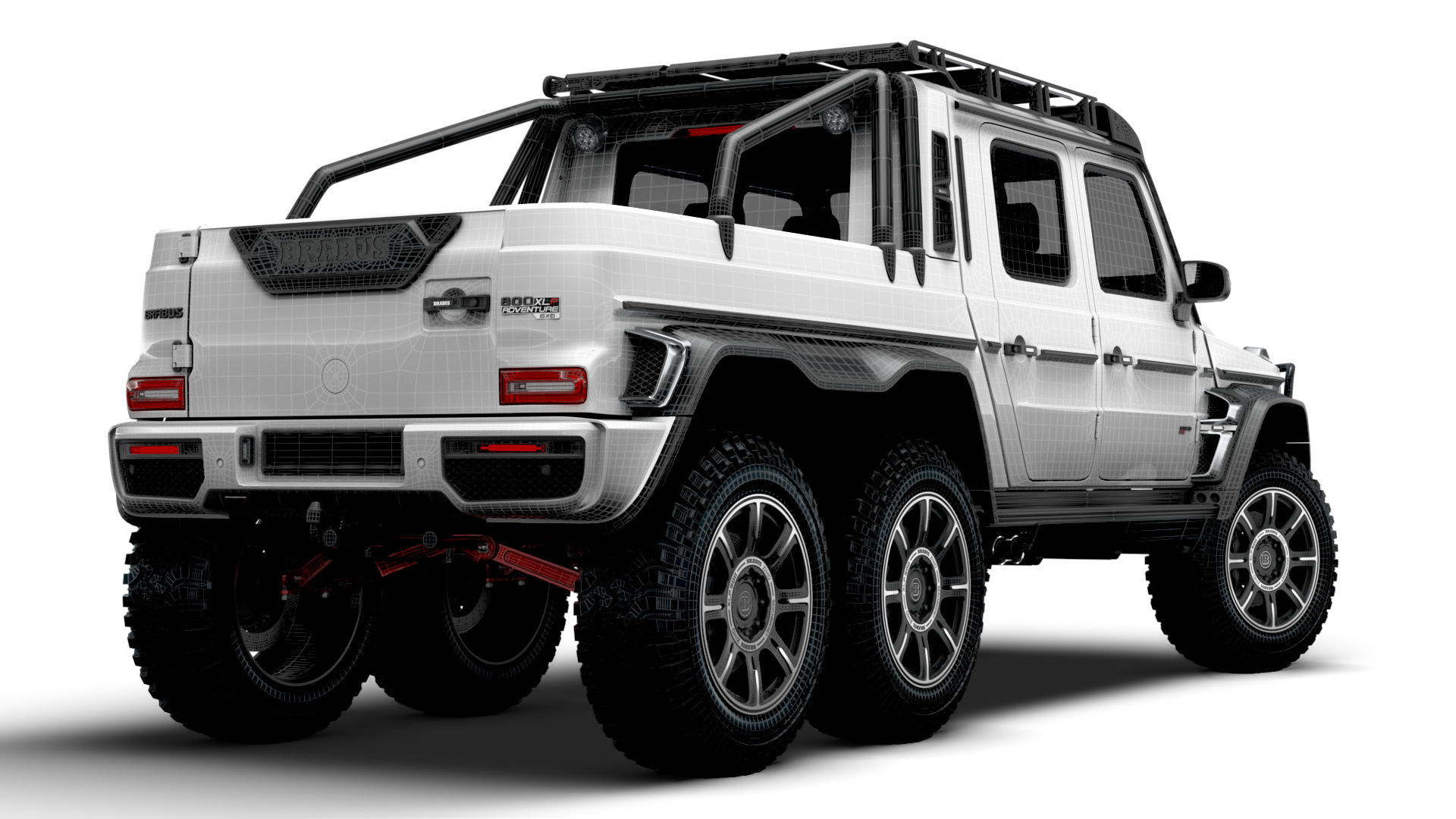Brabus XLP 800 6x6 Adventure 2023 3D model_19