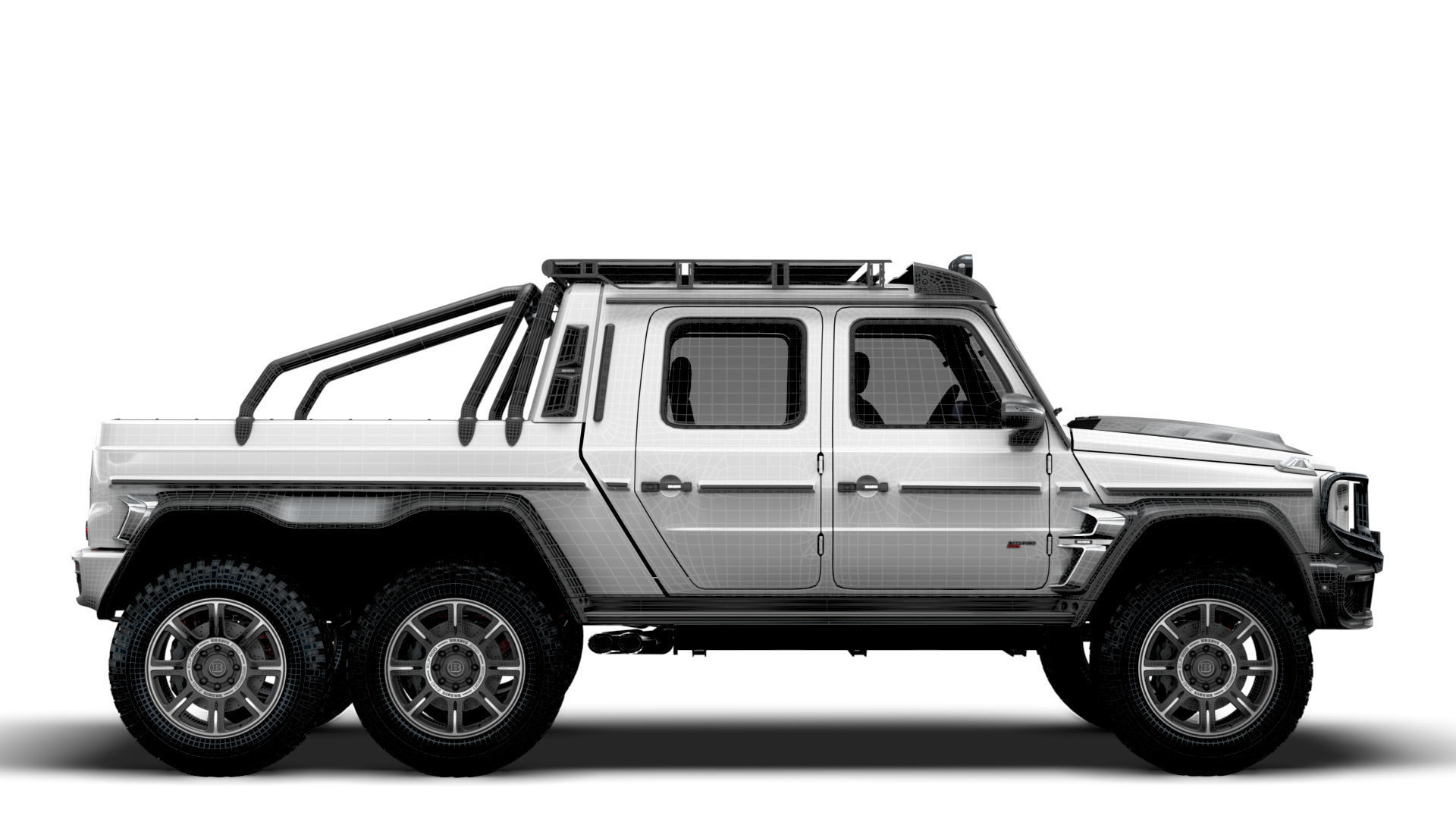 Brabus XLP 800 6x6 Adventure 2023 3D model_15