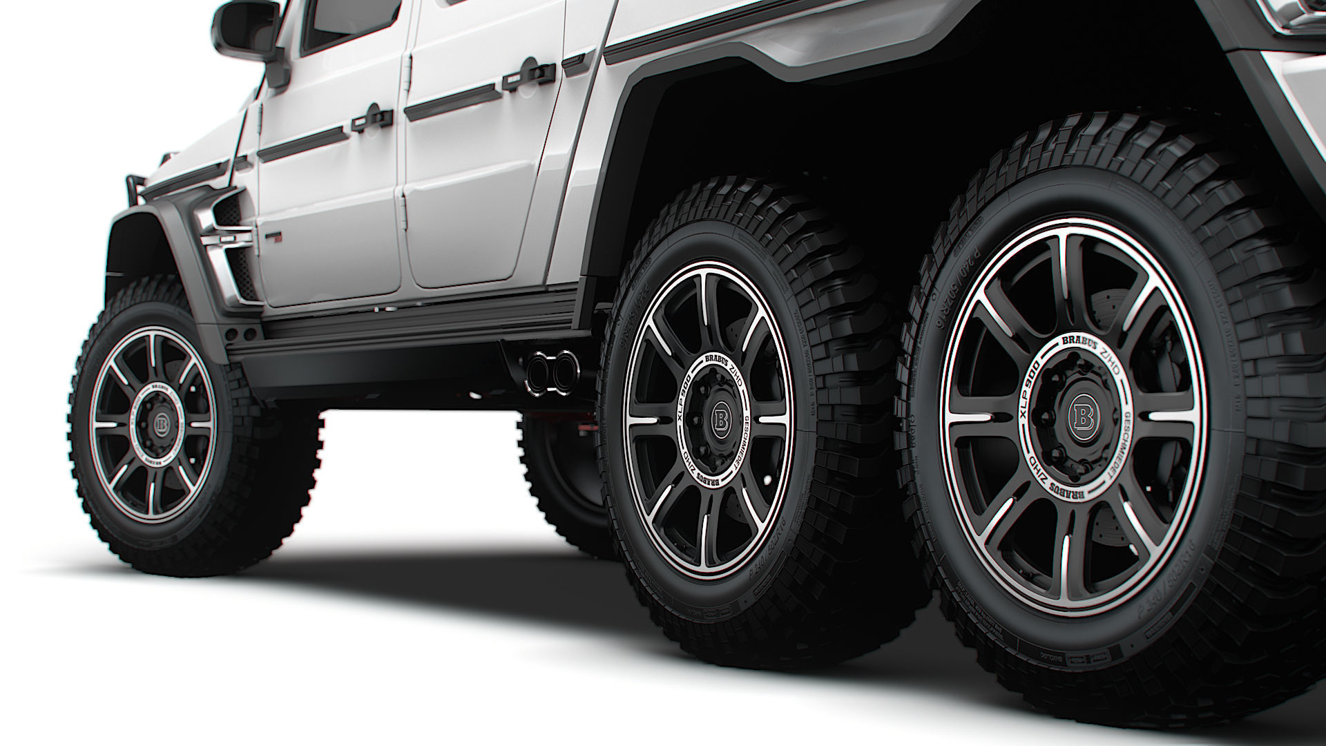 Brabus XLP 800 6x6 Adventure 2023 3D model_3