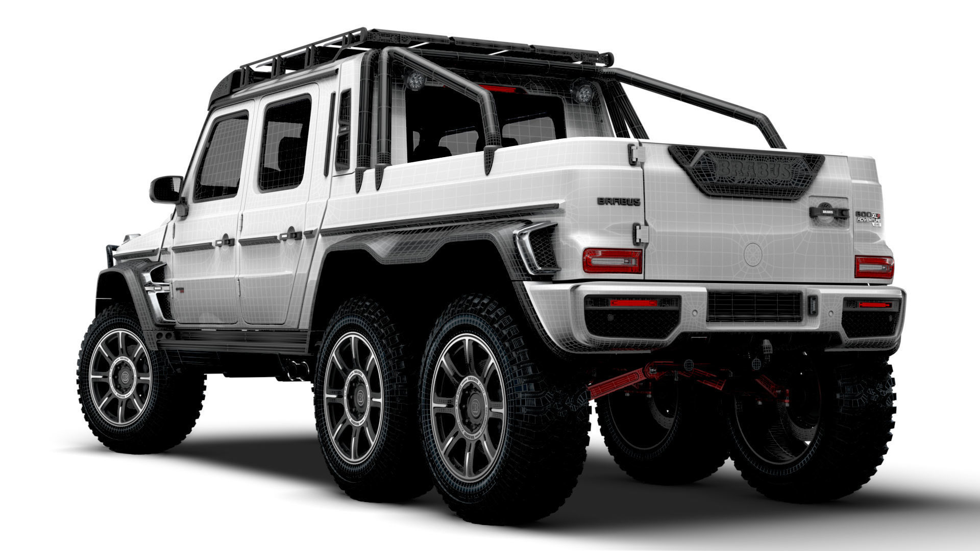 Brabus XLP 800 6x6 Adventure 2023 3D model_16