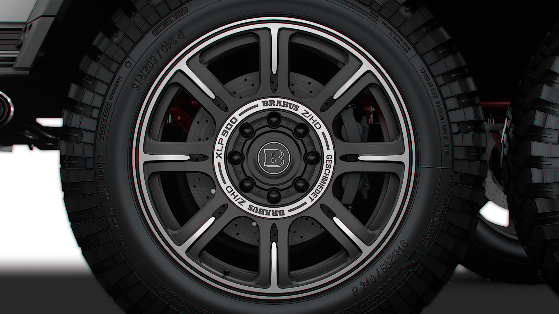 Brabus XLP 800 6x6 Adventure 2023 3D model_9