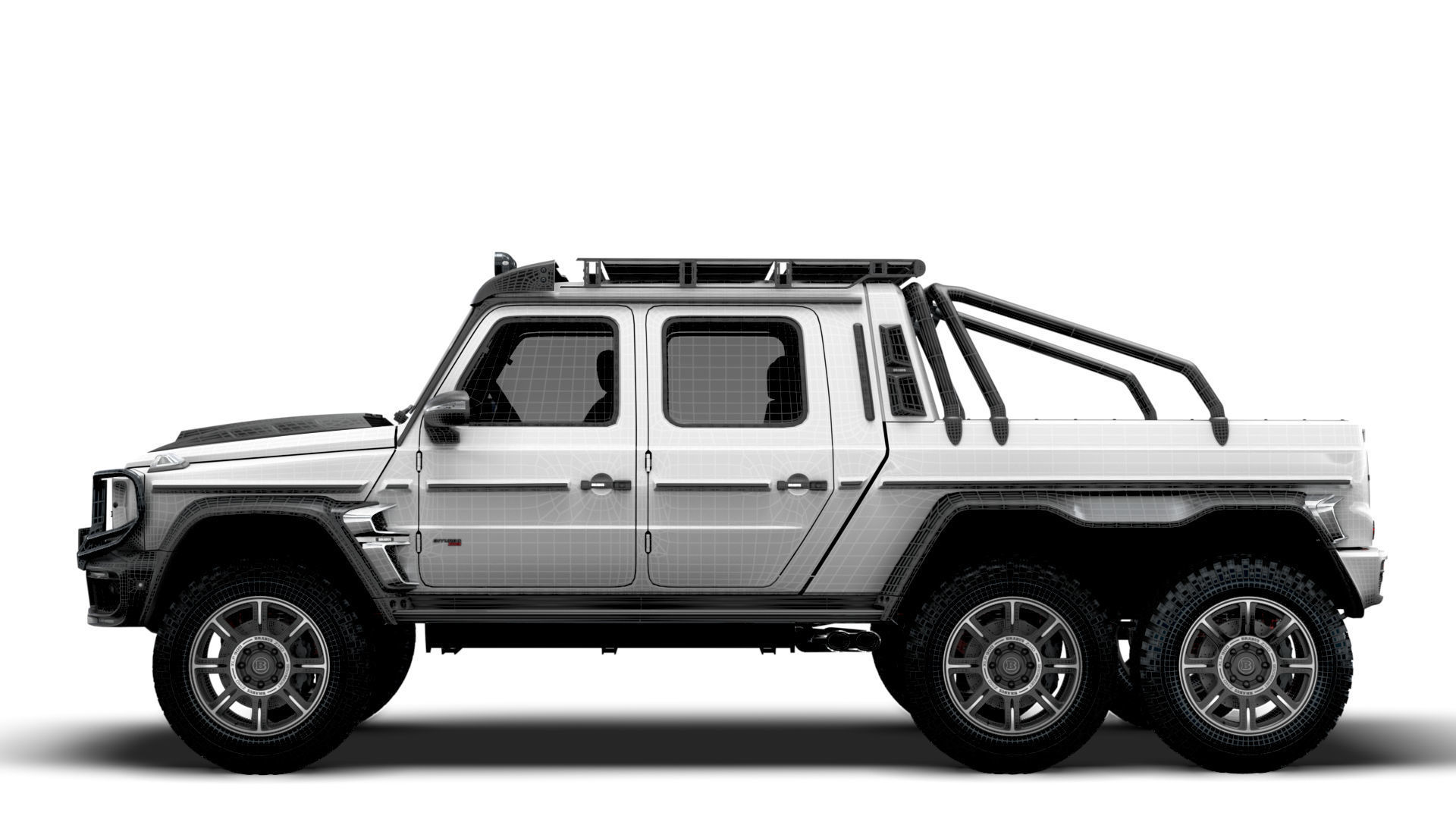 Brabus XLP 800 6x6 Adventure 2023 3D model_18