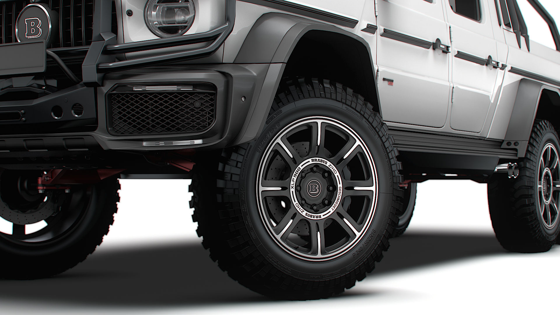 Brabus XLP 800 6x6 Adventure 2023 3D model_11