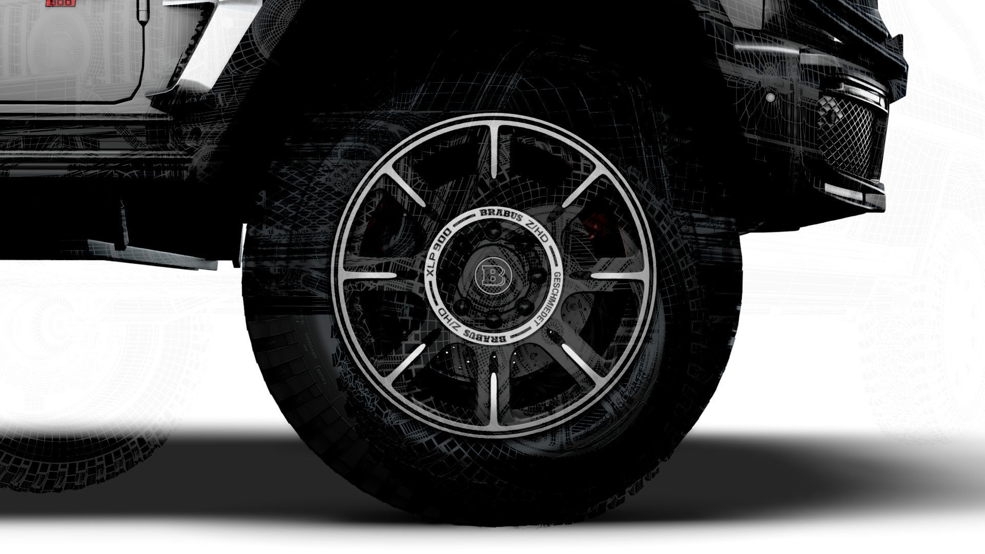 Brabus XLP 800 6x6 Adventure 2023 3D model_26