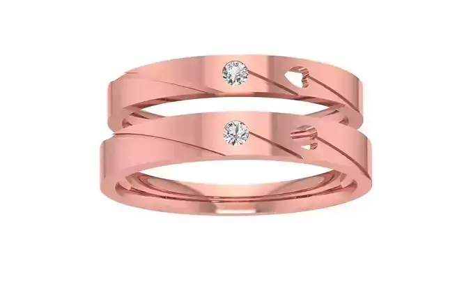 Round Diamond With Heart Cutting Band 3dm STL OBJ FBX Render 