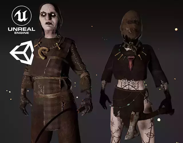 Witches Pack 3D Model Collection