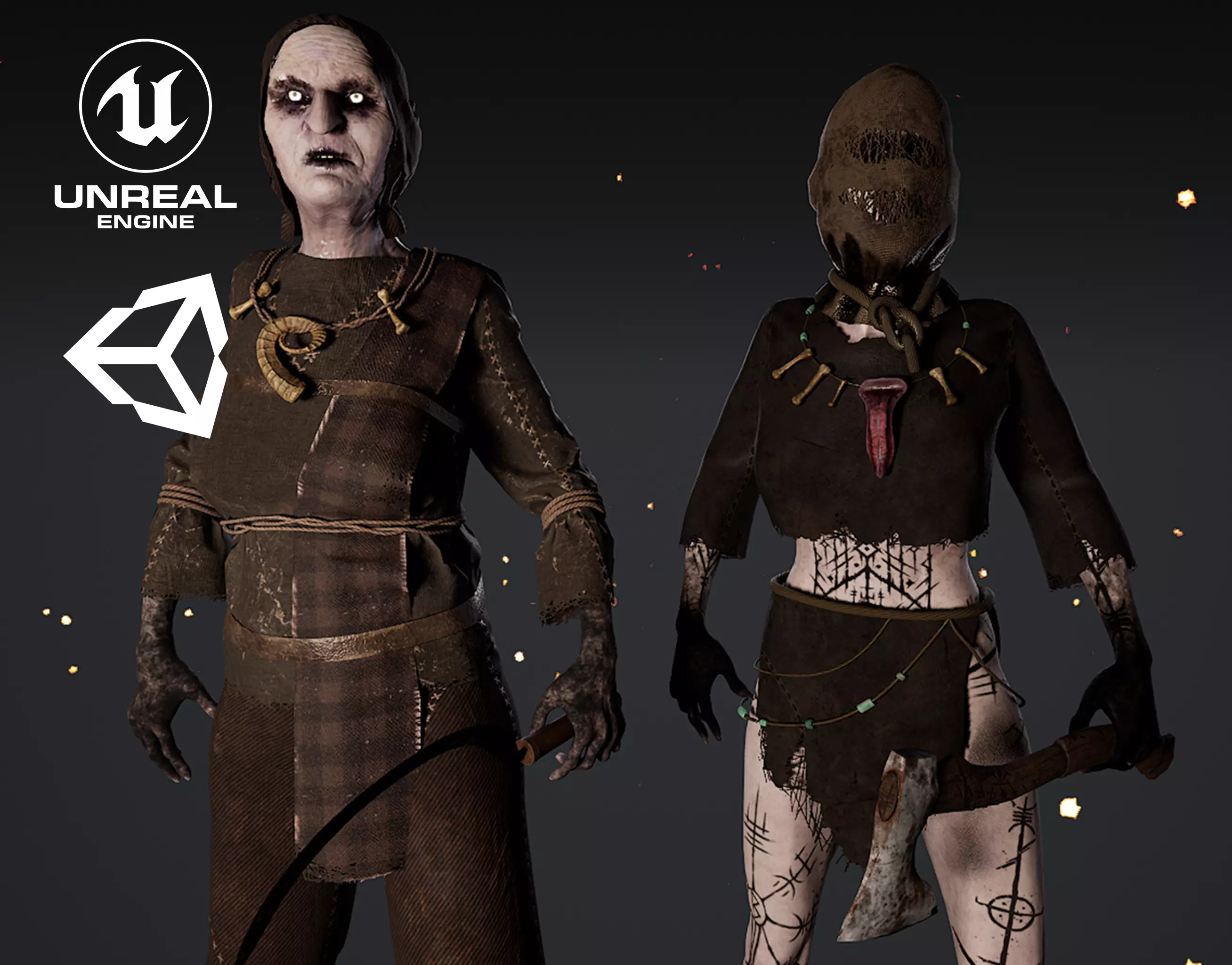 Witches Pack 3D Model Collection_0
